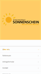 Mobile Screenshot of betreuungsservice-sonnenschein.de
